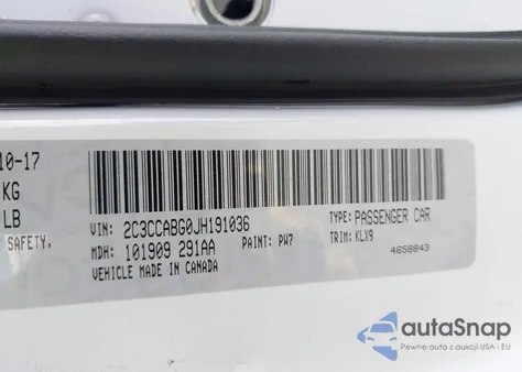 2018 Chrysler 300 300S z USA, uszkodzony, nr VIN 2C3CCABG0JH191036